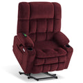 MCombo Oversized Dual Motor Electric Power Lift Recliner with Heat & Massage - Infinite Position Chair for Elderly